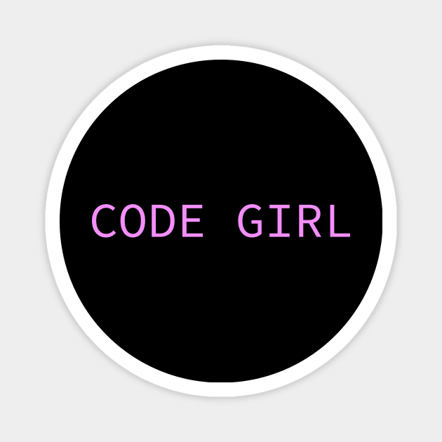 Code girl Magnet by Demarkt